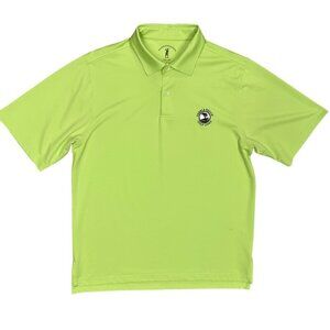 Fairway & Greene Tech Pebble Beach Golf Links Polo Shirt Stretch Yellow Small